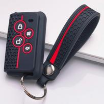 Silicone Smart Key Fob Cover Shock Absorbing Anti-Scratch Protective Sleeve keychain Universal For Electric Vehicle Motorcycle 4 Button Remote Key juoda