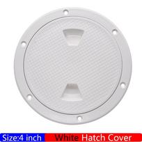 4 6 Inch Round Deck Plate Marine Boat Inspection Hatch Cover Plate Cut Out ABS Plastic Anti-corrosive Boat Deck Hatch Custom 4inch White