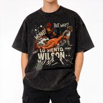 Harajuku Washed Shirt Wilson Lo Siento?punch monkey Merch Vintage T Shirt Oversize  Streetwear 100% Cotton Printed Tee Shirt S įvairiaspalvis
