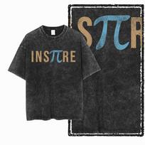 G Acid Washed Black Cotton Vintage Math Graphic Unisex Tshirt   Streetwear Big Size Cool Oneck Unisexs Tee Tshirt S įvairiaspalvis