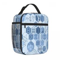 Bestselling Math In Color (navy) Oxford Cloth Lunch Carrier Daycare Meal Meal Bag One Size