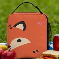 Cute Fox Lunch Bag  Office Lunch Box For Adult Vintage Print Thermal Lunch Bags Oxford Portable Zipper Cooler Bag One Size