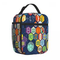 Bestselling Math In Color (blue) Double Deck Cooler Lunch Bag Business Travel Meal Travel Lunch Bag One Size