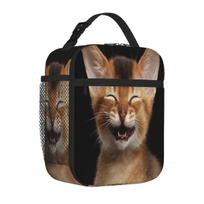 Bestselling Laughing-kitten-sergey-taran Crossbody Camping Lunch Bag Fitness Snack Kids Lunch Bag One Size