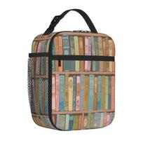 Bestselling Conservation Library (Poetic) Breathable Design Bento Bag Office Lunch Compact Lunch Bag One Size