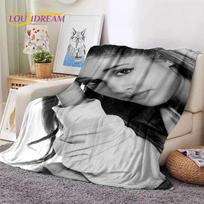 3D Ariana Grande Cat Ari Singer Soft Blankets,Keep Warm Throw Blanket Comfortable Blanket for Picnic Beds Sofa Home Bedroom Gift Size: 75*100cm, Weight: 230 GSM