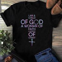 Child Of God T-Shirt: Woman Of Faith, Christian Apparel 2XL