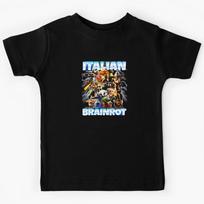 Italian Brainrot Characters Popular Trend Gen Z  Kids T-Shirt 110