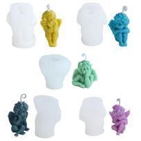 3D Angel Resin Mold 5 Styles Epoxy Resin Casting Mold for Soap Candle Home Decor 1