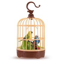 Voice-Activated Induction Birds Birdcage Toy Talking Chirping Fluttering Parrot Birds Toys Gifts for Baby Toddler Kids Children