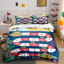 Submarine, coral, ladder, numbers. Bedding sets Duvet cover sets Duvet covers Pillowcases(1*Duvet Cover 2*Pillowcases without duvet insert) 135x200cm