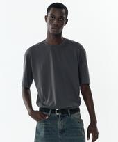Connect Kinrock [2Pack] Supima Cotton Relaxed T-Shirt (11 Colors) (Type A) Charcoal/Xl