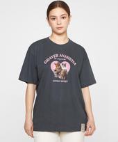 Graver [Unisex] 4 Lovely Cat Short Sleeve T-Shirt_Charcoal Charocal/S