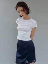Heatherment Pure Flex Half T-Shirt (White) White/Os