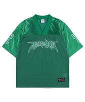 Maha Grid Mesh Football Jersey Green(Mg2Emmt543A) Green/S