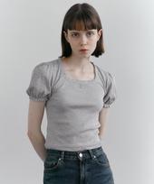 Maroi Square Neck Lace Top (Melange Grey) Melange Gray