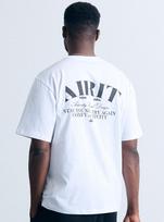 Aerit Slogan Arch Logo T-Shirt Am1175 Wh White/1 Size (100-105)