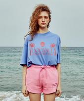 Cocancle Palm Tree T-Shirt/Blue Free