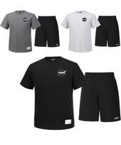 Nasa Unisex Cotton Round Neck Short Sleeve T-Shirt + Woven Spandex Shorts Set [3 Colors] 105