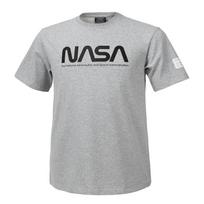 Nasa Unisex Training Cotton Blend Round Neck Short Sleeve T-Shirt [Light Melange] 95