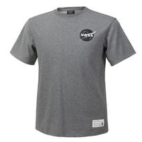 Nasa Unisex Training Cotton Blend Round Neck Short Sleeve T-Shirt [Melange Grey] 95