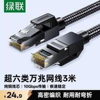 UGREEN CAT6A Pure Copper 10 Gigabit Braided Ethernet Cable