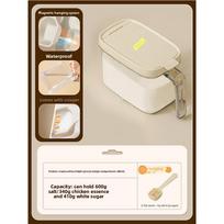 Modern White Magnetic Salt Container With Spray And Shake Function For Home Cooking White 480ml
