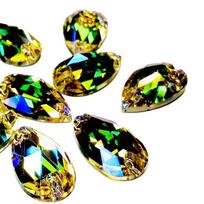 Paradise Shine Sew-on High-Quality 10.5x18mm Tear Drop Crystal Buttons for Wedding Dresses 10.5*18mm