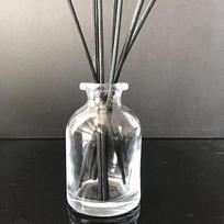 100ml Refillable Aroma Diffuser Glass Bottle with Removable Plastic Stopper and Lid 100ml