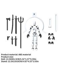Multi-Jointed Movable Shapeshift Robot Action Figure 3D Printed with Full Articulation for Stop Motion Animation 5 Action Figure