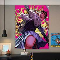 Sakamoto Days Anime Tapestry Vertical Great Buddha Sakamoto Dormitory Wall Decor Merchandise 100X70CM