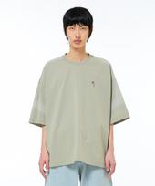 Zensai Rough Stitch Line Spray Painting T-Shirt Mint/S