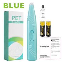 Pet Hair Trimmer Professional Electric Pet Clippers Pet Shaver Dog Paw Trimmer Cat Hair Grooming Pet Hair Cutter (Blue,Xs) mėlyna