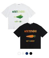 Entity [2Pack] [Signature] Vegeta Line Short Sleeve T-Shirt (Select 2 Types) 8 Colors (Type A) Nord_0013_White Melange/M