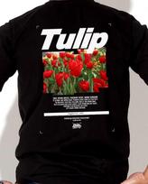 Doldol Loving-Flower_T_06 Loving Flower Spring Tulip Flower Illustration Design T-Shirt White/S