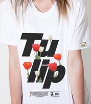 Doldol Loving-Flower_T_12 Loving Flower Spring Tulip Flower Illustration Design T-Shirt Light Gray/Xl