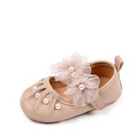 Baby Girls' Princess Ankle Velcro Non-slip Rubber Bottom Cute Solid Color Toddler Shoes Spring Autumn 11cm 58g