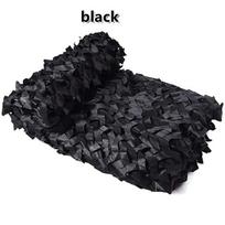 3X5M 3X8M 3X10M 4X5M Armuotas Kamufliažinis Tinklas Baseino Paplūdimio Pavėsinė Sodo Apsauga Nuo Saulės Camo Drobės Tinklas 7 Spalvos (black,2x2m) juoda