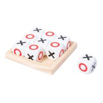 Tic TAC Toe stalo žaidimas „Noughts and Crosses XO Chess“ rankų darbo kavos staliukas vaikams