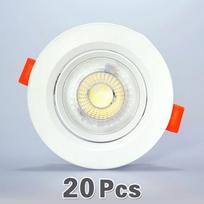 20 vnt. LED įleidžiamų šviestuvų 5W 7W 9W 12W 110V/220V lubų lempa įleidžiamas šviestuvas apvalus/kvadratinis LED panelinis šviestuvas prožektorius 3W 220V&Warm white 3000K