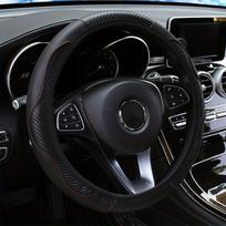 Be vidinio žiedo automobilio vairas, komplektas anglies pluošto PU oda, atspari dilimui, neslidi 37,01–38,0 cm automobilių priedai juoda
