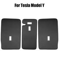 Patogus apsauginis paminkštinimas Interjero aksesuarai Galinės sėdynės atlošo apsauga Bagažinės apsauga nuo smūgių kojomis Tesla Model 3 Y Atskiras dizainas 3pcs for model Y gray