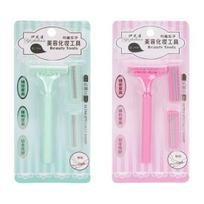1 Set Painless Armpit Hair Razor Shaver Ergonomic Handle Comfortable Grip with 2 Blades Shaving Razor Beauty Tools