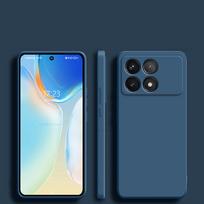 Shockproof Protective Cover For Poco X6 Pro Case Liquid Silicone Phone Cases For POCO X6 Pro 5G mėlyna