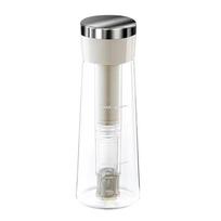750Ml Manual Cold Brew Coffee Maker Press Type Iced Tea Infuser Pitcher With Removable Filter Summer Portable Coffeeware Pot balta