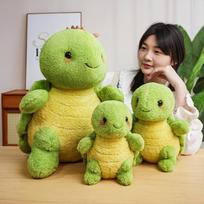 25/30/50cm Lovely Green Tortoise Plush Toy Cute Standing Turtle Pillow Stuffed Soft Animal Dolls for Birthday Valentine's Gift 25cm