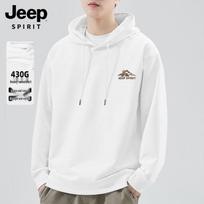 JEEP SPIRIT Men's Casual Hooded Sweatshirt XL balta