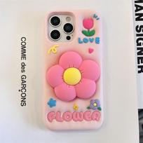 3D Cartoon Flower Stand Case for iPhone 12/13/14/15/16/17/13Pro/14Pro/15Pro/ProMax 11