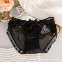 French-style Sexy Lace Mesh Women's Panties Thin Quick-drying Skin-friendly Seamless Briefs M