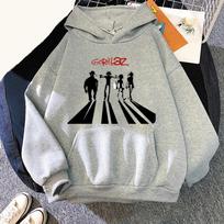 Gorillaz Hoodie Music Band Print Men Woman Casual Hoodies Hip Hop Hooded Sweatshirts Harajuku Pullover Tracksuit Unisex Clothing S